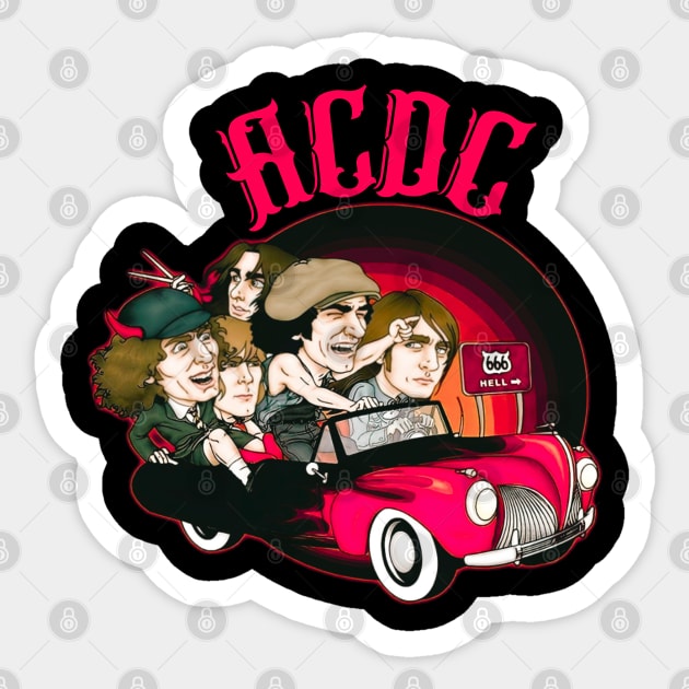 acdc Sticker by pemudaakhirjaman